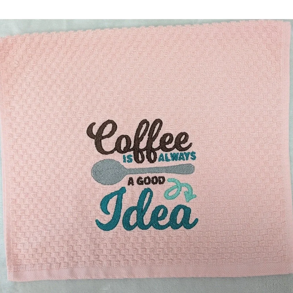 Coffee Is Always a Good Idea Kitchen Bath Bar Hand Towel Coffee Theme Kitchens